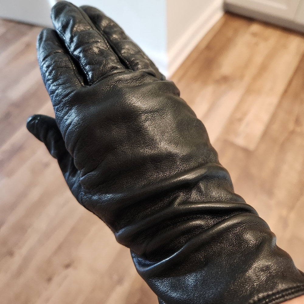 Vintage Coach Dark Leather Gloves